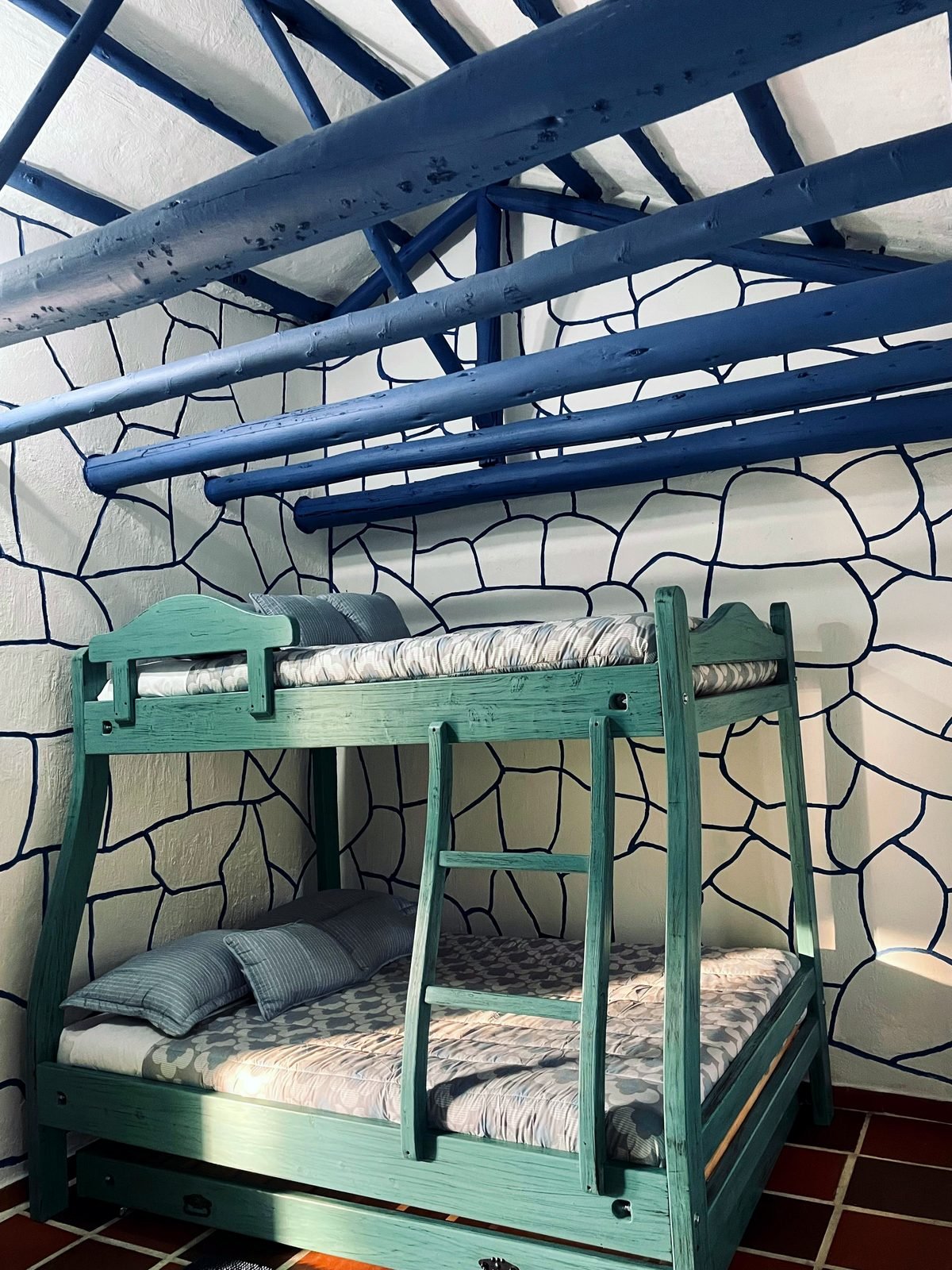 Segundo dormitorio con camarotes de la Casa Encanto